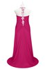 ColsBM Ruth Beetroot Purple Plus Size Bridesmaid Dresses Modern Sleeveless A-line Chapel Train Pleated Backless