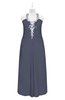 ColsBM Ruth Nightshadow Blue Plus Size Bridesmaid Dresses Modern Sleeveless A-line Chapel Train Pleated Backless