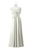 ColsBM Malaysia Cream Plus Size Bridesmaid Dresses Floor Length Sleeveless V-neck Sexy A-line Zipper
