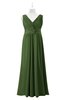 ColsBM Malaysia Garden Green Plus Size Bridesmaid Dresses Floor Length Sleeveless V-neck Sexy A-line Zipper