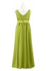 ColsBM Malaysia Green Oasis Plus Size Bridesmaid Dresses Floor Length Sleeveless V-neck Sexy A-line Zipper