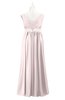 ColsBM Malaysia Light Pink Plus Size Bridesmaid Dresses Floor Length Sleeveless V-neck Sexy A-line Zipper