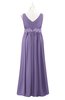 ColsBM Malaysia Lilac Plus Size Bridesmaid Dresses Floor Length Sleeveless V-neck Sexy A-line Zipper