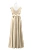 ColsBM Malaysia Novelle Peach Plus Size Bridesmaid Dresses Floor Length Sleeveless V-neck Sexy A-line Zipper
