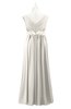 ColsBM Malaysia Off White Plus Size Bridesmaid Dresses Floor Length Sleeveless V-neck Sexy A-line Zipper