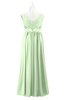 ColsBM Malaysia Pale Green Plus Size Bridesmaid Dresses Floor Length Sleeveless V-neck Sexy A-line Zipper