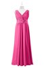 ColsBM Malaysia Rose Pink Plus Size Bridesmaid Dresses Floor Length Sleeveless V-neck Sexy A-line Zipper