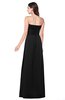 ColsBM Jadyn Black Bridesmaid Dresses Zip up Classic Strapless Pleated A-line Floor Length