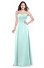 ColsBM Jadyn Blue Glass Bridesmaid Dresses Zip up Classic Strapless Pleated A-line Floor Length
