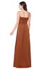 ColsBM Jadyn Bombay Brown Bridesmaid Dresses Zip up Classic Strapless Pleated A-line Floor Length