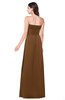 ColsBM Jadyn Brown Bridesmaid Dresses Zip up Classic Strapless Pleated A-line Floor Length