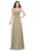 ColsBM Jadyn Candied Ginger Bridesmaid Dresses Zip up Classic Strapless Pleated A-line Floor Length