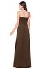ColsBM Jadyn Chocolate Brown Bridesmaid Dresses Zip up Classic Strapless Pleated A-line Floor Length