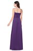 ColsBM Jadyn Dark Purple Bridesmaid Dresses Zip up Classic Strapless Pleated A-line Floor Length