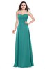 ColsBM Jadyn Emerald Green Bridesmaid Dresses Zip up Classic Strapless Pleated A-line Floor Length