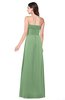ColsBM Jadyn Fair Green Bridesmaid Dresses Zip up Classic Strapless Pleated A-line Floor Length