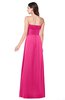 ColsBM Jadyn Fandango Pink Bridesmaid Dresses Zip up Classic Strapless Pleated A-line Floor Length