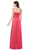ColsBM Jadyn Guava Bridesmaid Dresses Zip up Classic Strapless Pleated A-line Floor Length