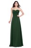 ColsBM Jadyn Hunter Green Bridesmaid Dresses Zip up Classic Strapless Pleated A-line Floor Length