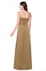 ColsBM Jadyn Indian Tan Bridesmaid Dresses Zip up Classic Strapless Pleated A-line Floor Length