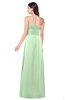 ColsBM Jadyn Light Green Bridesmaid Dresses Zip up Classic Strapless Pleated A-line Floor Length