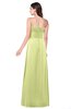 ColsBM Jadyn Lime Green Bridesmaid Dresses Zip up Classic Strapless Pleated A-line Floor Length