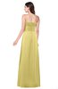 ColsBM Jadyn Misted Yellow Bridesmaid Dresses Zip up Classic Strapless Pleated A-line Floor Length