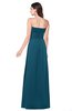 ColsBM Jadyn Moroccan Blue Bridesmaid Dresses Zip up Classic Strapless Pleated A-line Floor Length