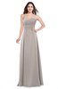 ColsBM Jadyn Mushroom Bridesmaid Dresses Zip up Classic Strapless Pleated A-line Floor Length