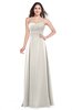 ColsBM Jadyn Off White Bridesmaid Dresses Zip up Classic Strapless Pleated A-line Floor Length