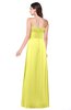 ColsBM Jadyn Pale Yellow Bridesmaid Dresses Zip up Classic Strapless Pleated A-line Floor Length
