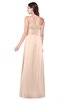 ColsBM Jadyn Peach Puree Bridesmaid Dresses Zip up Classic Strapless Pleated A-line Floor Length