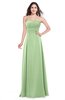ColsBM Jadyn Sage Green Bridesmaid Dresses Zip up Classic Strapless Pleated A-line Floor Length