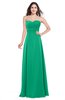 ColsBM Jadyn Sea Green Bridesmaid Dresses Zip up Classic Strapless Pleated A-line Floor Length