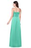 ColsBM Jadyn Seafoam Green Bridesmaid Dresses Zip up Classic Strapless Pleated A-line Floor Length