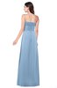 ColsBM Jadyn Sky Blue Bridesmaid Dresses Zip up Classic Strapless Pleated A-line Floor Length