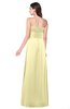 ColsBM Jadyn Soft Yellow Bridesmaid Dresses Zip up Classic Strapless Pleated A-line Floor Length