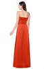 ColsBM Jadyn Tangerine Tango Bridesmaid Dresses Zip up Classic Strapless Pleated A-line Floor Length