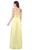 ColsBM Jadyn Wax Yellow Bridesmaid Dresses Zip up Classic Strapless Pleated A-line Floor Length