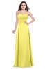 ColsBM Jadyn Yellow Iris Bridesmaid Dresses Zip up Classic Strapless Pleated A-line Floor Length
