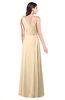 ColsBM Lashay Apricot Gelato Bridesmaid Dresses Sleeveless Asymmetric Neckline Simple Floor Length Sash Zipper