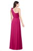 ColsBM Lashay Beetroot Purple Bridesmaid Dresses Sleeveless Asymmetric Neckline Simple Floor Length Sash Zipper