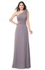 ColsBM Lashay Cameo Bridesmaid Dresses Sleeveless Asymmetric Neckline Simple Floor Length Sash Zipper