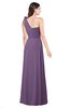 ColsBM Lashay Chinese Violet Bridesmaid Dresses Sleeveless Asymmetric Neckline Simple Floor Length Sash Zipper