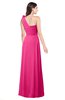 ColsBM Lashay Fandango Pink Bridesmaid Dresses Sleeveless Asymmetric Neckline Simple Floor Length Sash Zipper