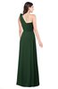 ColsBM Lashay Hunter Green Bridesmaid Dresses Sleeveless Asymmetric Neckline Simple Floor Length Sash Zipper