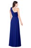 ColsBM Lashay Nautical Blue Bridesmaid Dresses Sleeveless Asymmetric Neckline Simple Floor Length Sash Zipper