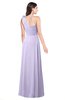 ColsBM Lashay Pastel Lilac Bridesmaid Dresses Sleeveless Asymmetric Neckline Simple Floor Length Sash Zipper