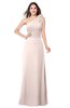 ColsBM Lashay Silver Peony Bridesmaid Dresses Sleeveless Asymmetric Neckline Simple Floor Length Sash Zipper