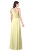 ColsBM Lashay Soft Yellow Bridesmaid Dresses Sleeveless Asymmetric Neckline Simple Floor Length Sash Zipper